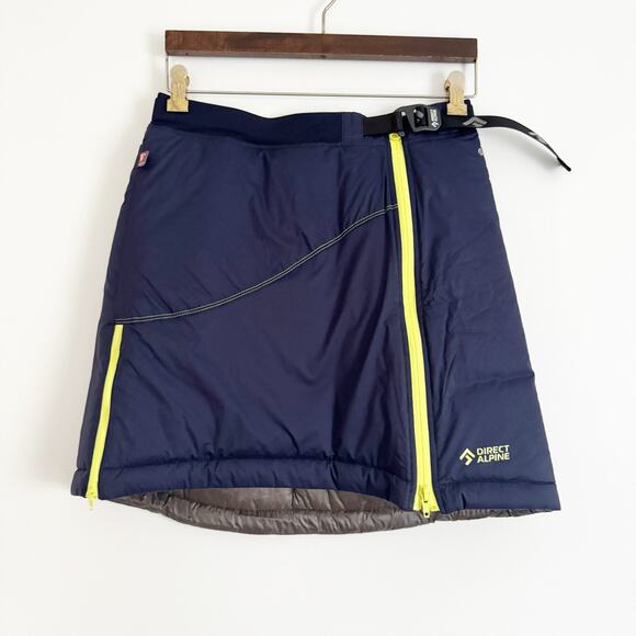 DIRECT ALPINE Betty Quilted Insulated Skirt Navy Blue Small S - Picture 5 of 11